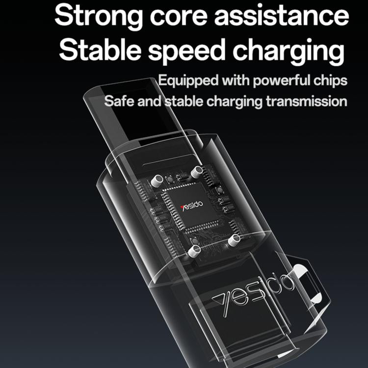 Yesido GS28 8 Pin Female to Type-C Male 60W Charging Adapter - Black