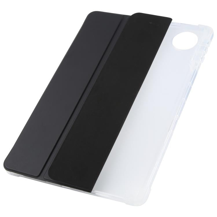 For Honor Pad 10 12.1 3-fold Clear TPU Smart Leather Tablet Case with Pen Slot