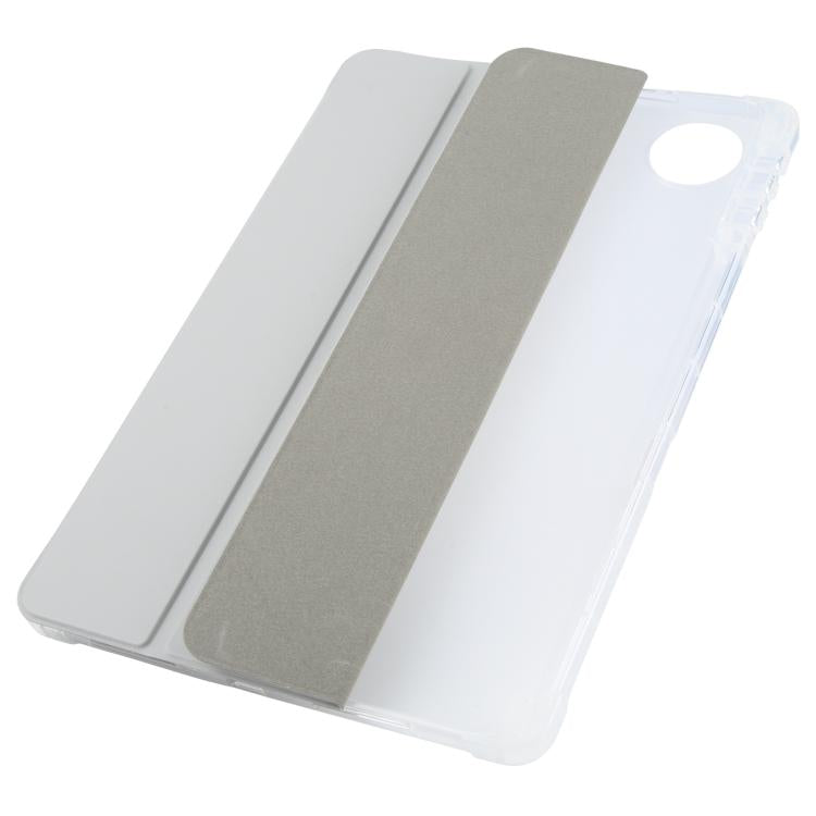 For Honor Pad 10 12.1 3-fold Clear TPU Smart Leather Tablet Case with Pen Slot