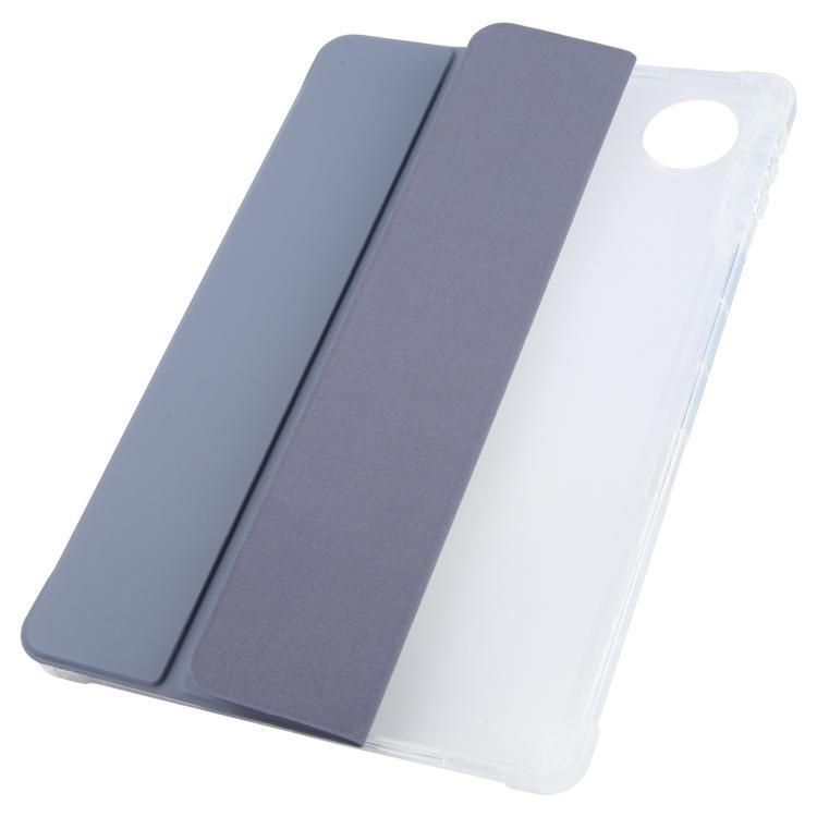 For Honor Pad 10 12.1 3-fold Clear TPU Smart Leather Tablet Case with Pen Slot