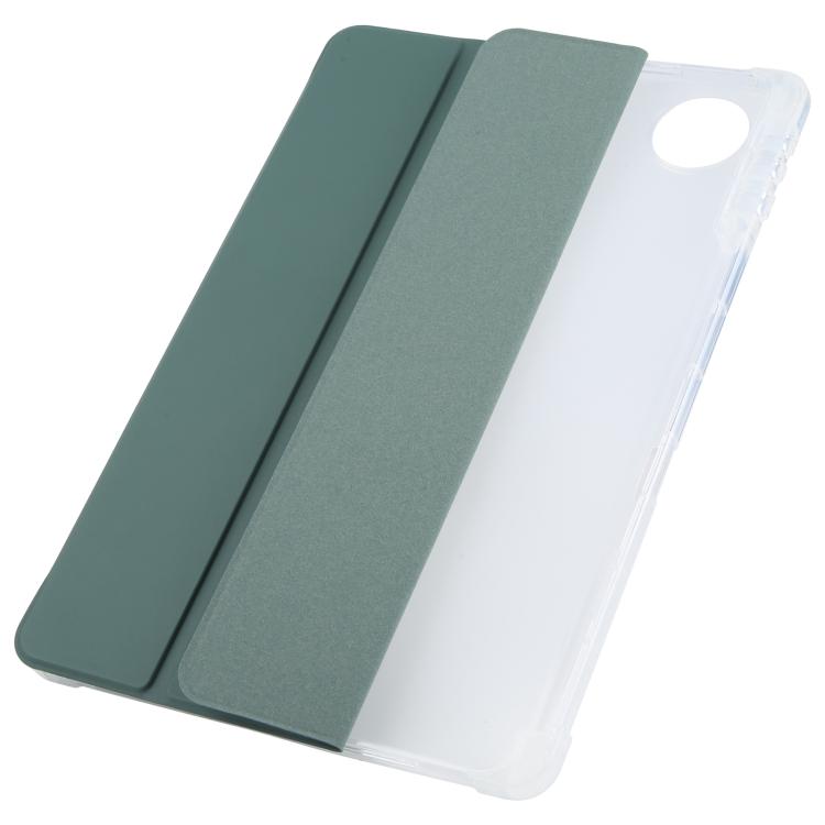 For Honor Pad 10 12.1 3-fold Clear TPU Smart Leather Tablet Case with Pen Slot