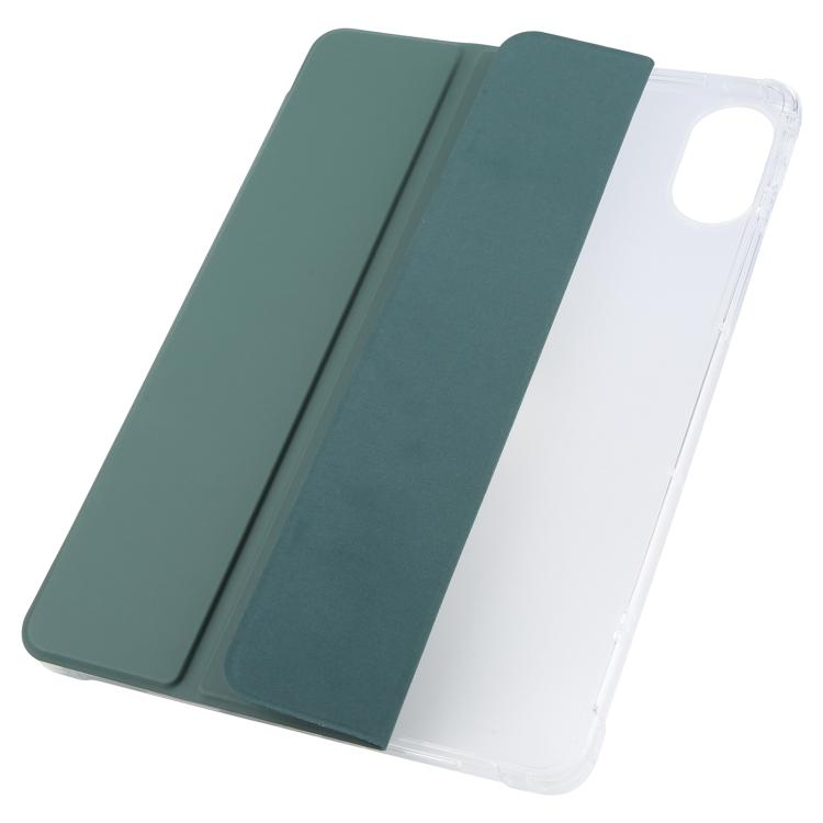For Xiaomi Redmi Pad 2 3-fold Clear TPU Smart Leather Tablet Case with Pen Slot
