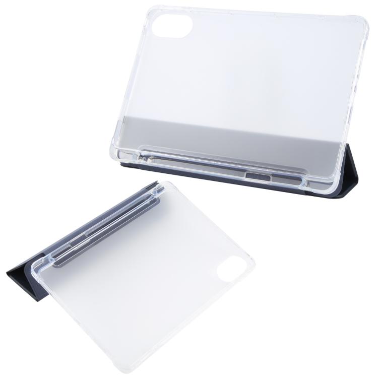 For Xiaomi Redmi Pad 2 3-fold Clear TPU Smart Leather Tablet Case with Pen Slot