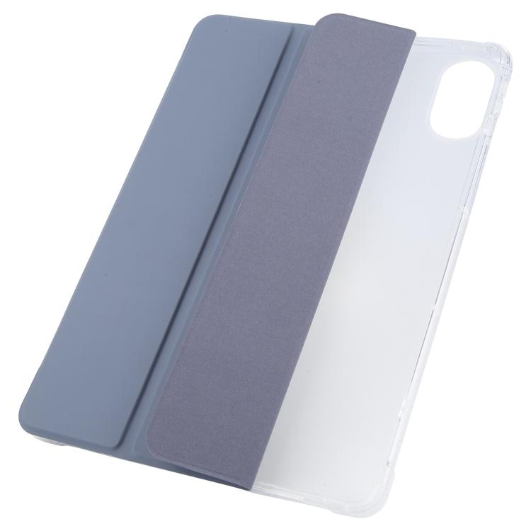 For Xiaomi Redmi Pad 2 3-fold Clear TPU Smart Leather Tablet Case with Pen Slot