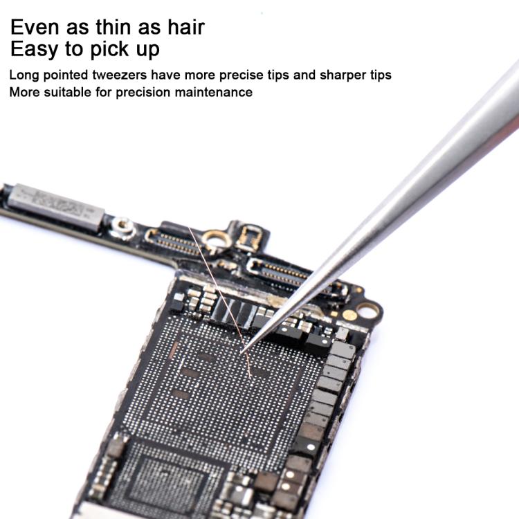 MEGA-IEDA High Hard Non-magnetic Stainless Steel Repair Tweezers, Model:Short Tip