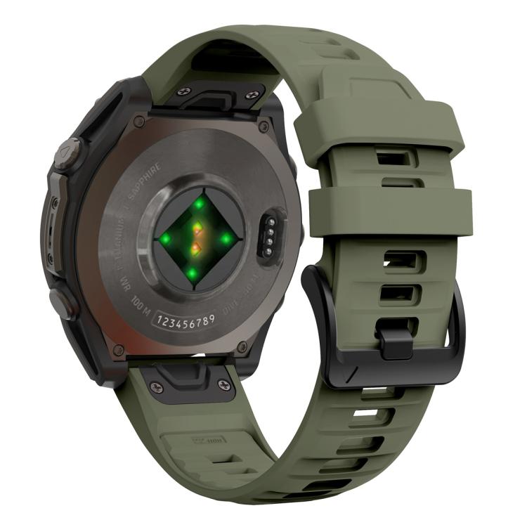 For Garmin 20mm Quick Release Solid Color Silicone Watch Band
