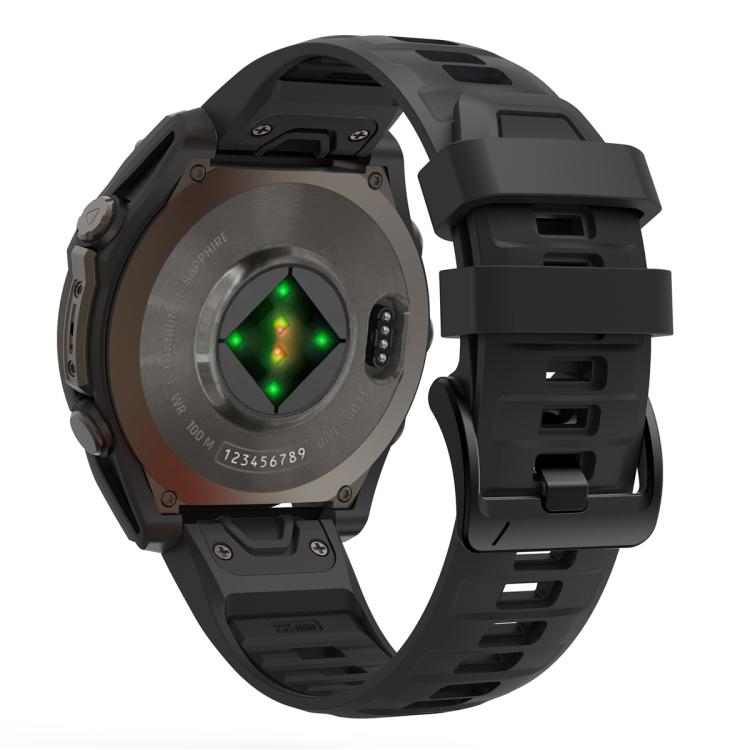For Garmin 26mm Quick Release Solid Color Silicone Watch Band