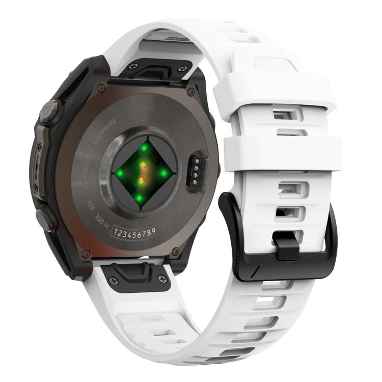 For Garmin 26mm Quick Release Solid Color Silicone Watch Band