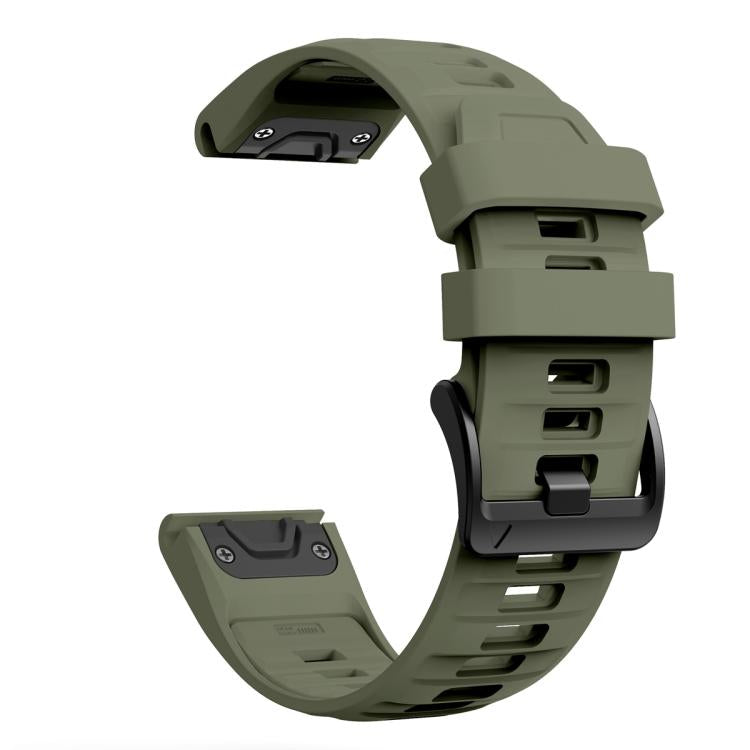 For Garmin 26mm Quick Release Solid Color Silicone Watch Band