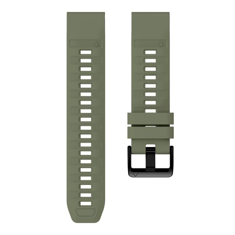 For Garmin 26mm Quick Release Solid Color Silicone Watch Band