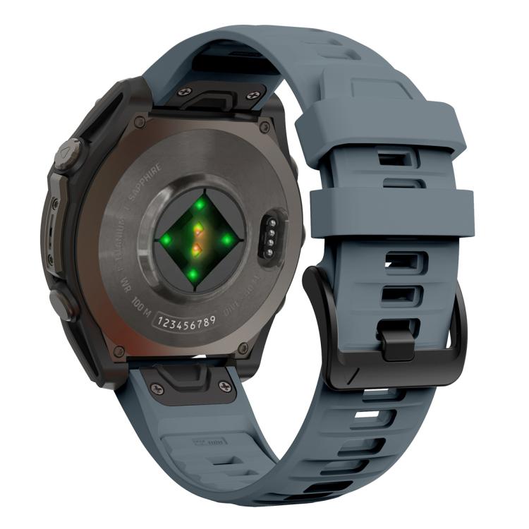 For Garmin 26mm Quick Release Solid Color Silicone Watch Band