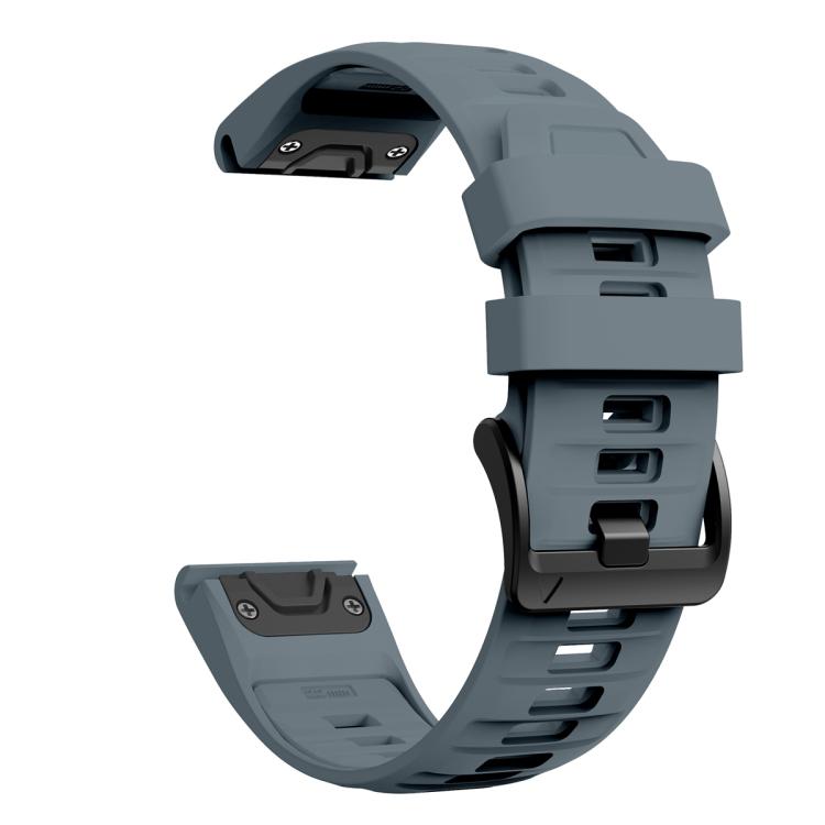 For Garmin 26mm Quick Release Solid Color Silicone Watch Band
