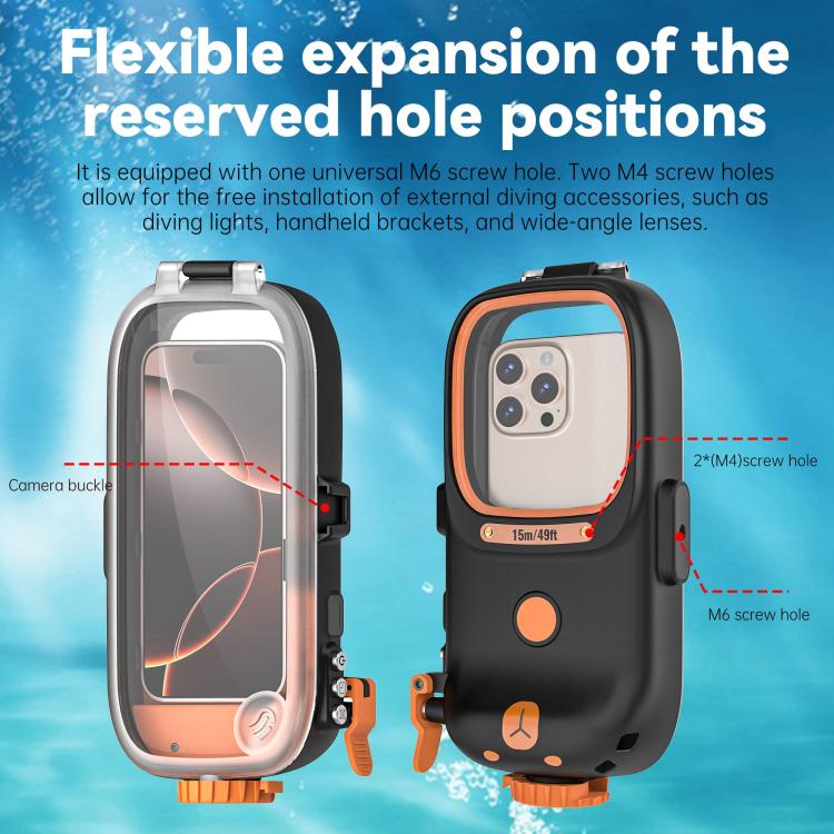 RedPepper Diving Case 15m Waterproof Protective Case for iPhone / Samsung / vivo / Huawei / Xiaomi