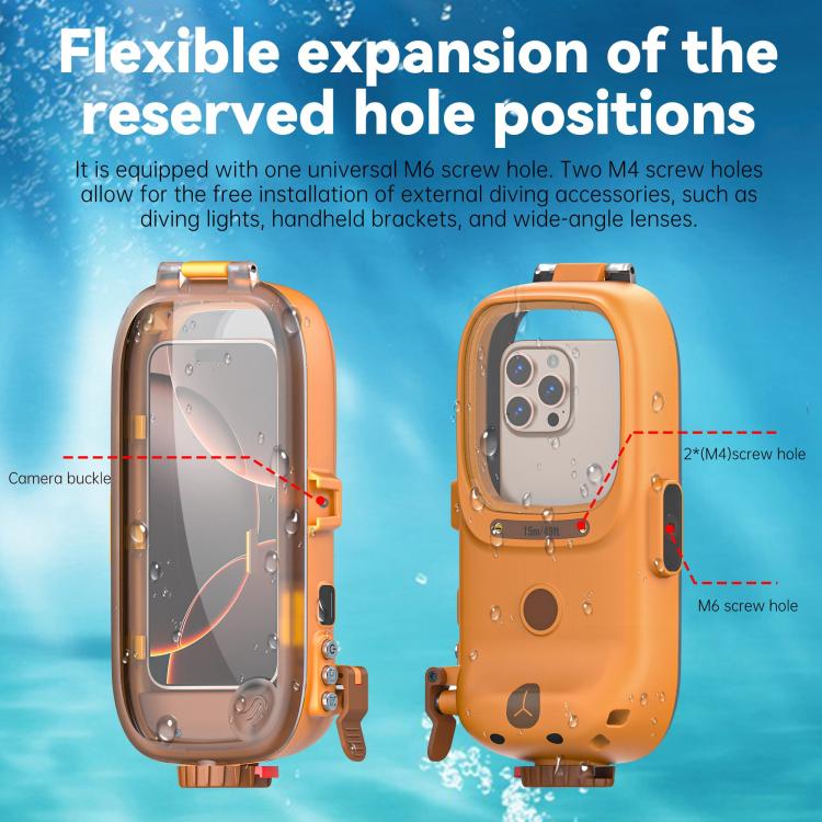 RedPepper Diving Case 15m Waterproof Protective Case for iPhone / Samsung / vivo / Huawei / Xiaomi