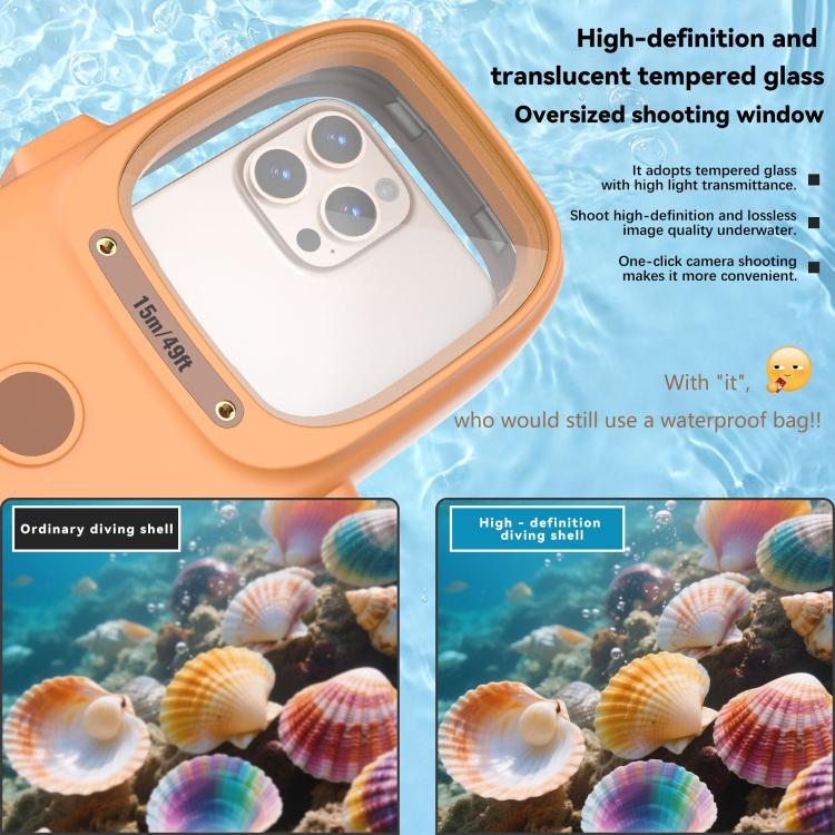 RedPepper Diving Case 15m Waterproof Protective Case for iPhone / Samsung / vivo / Huawei / Xiaomi