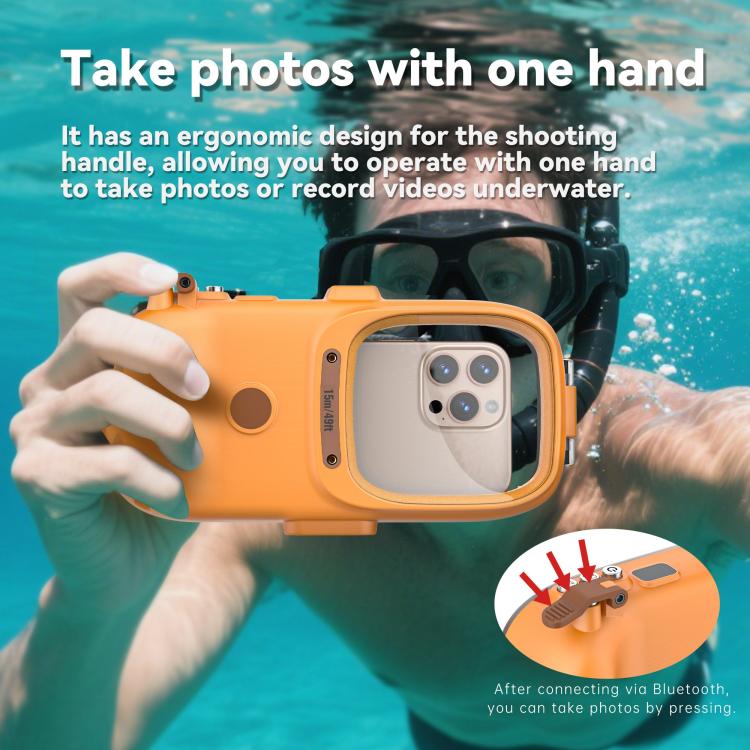 RedPepper Diving Case 15m Waterproof Protective Case for iPhone / Samsung / vivo / Huawei / Xiaomi