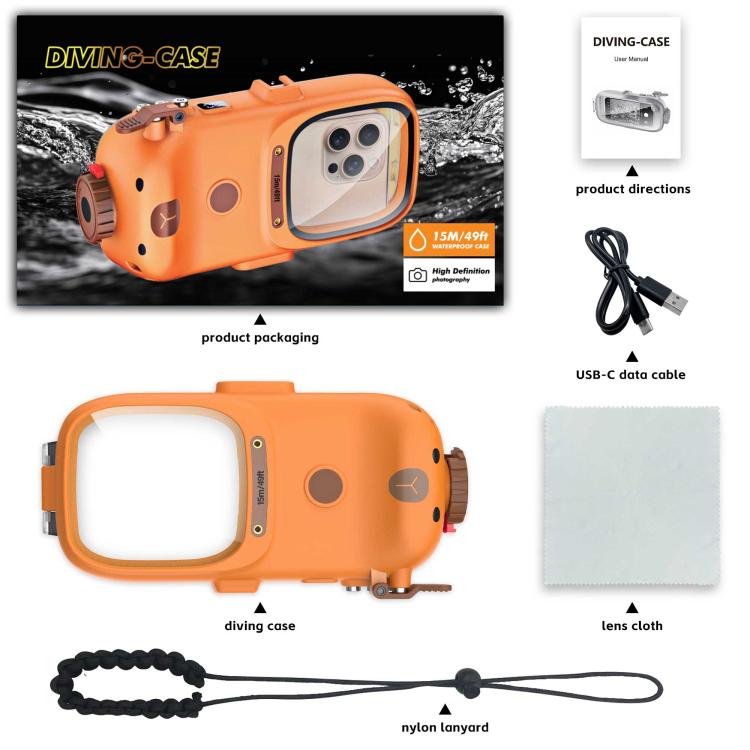 RedPepper Diving Case 15m Waterproof Protective Case for iPhone / Samsung / vivo / Huawei / Xiaomi