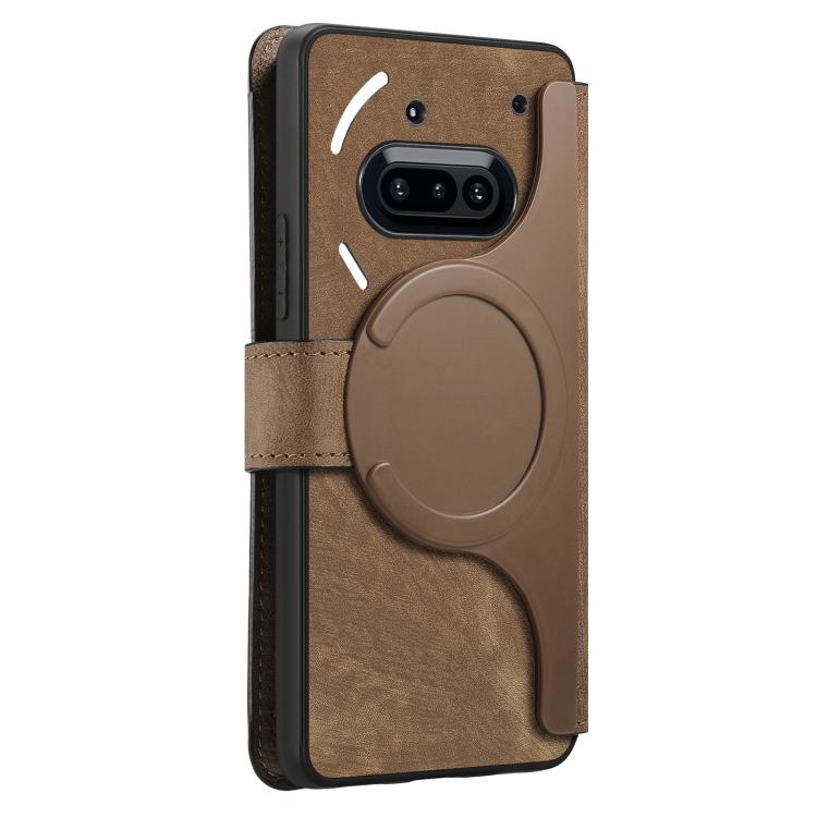 For Nothing Phone 3a CaseNeo MagSafe RFID Anti-theft Retro Leather Phone Case