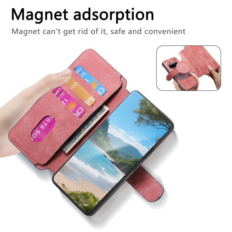 For Nothing Phone 3a CaseNeo MagSafe RFID Anti-theft Retro Leather Phone Case