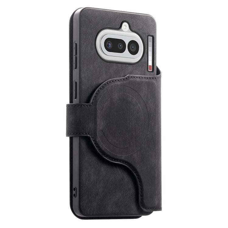 For Nothing Phone 4a CaseNeo MagSafe RFID Anti-theft Retro Leather Phone Case