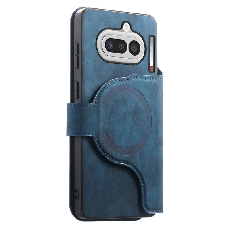 For Nothing Phone 4a CaseNeo MagSafe RFID Anti-theft Retro Leather Phone Case