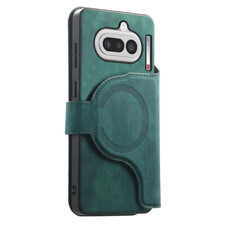 For Nothing Phone 4a CaseNeo MagSafe RFID Anti-theft Retro Leather Phone Case