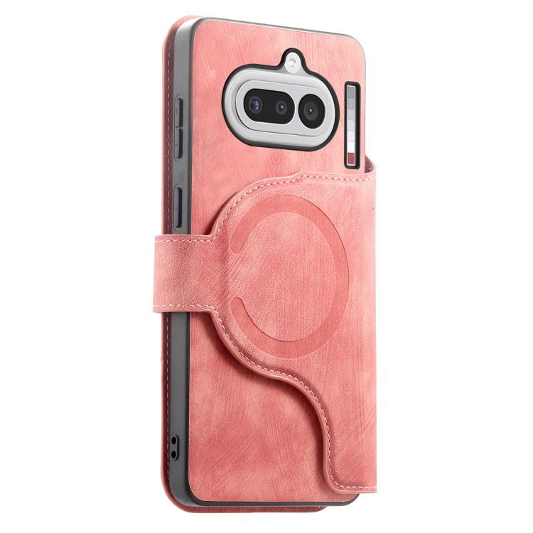 For Nothing Phone 4a CaseNeo MagSafe RFID Anti-theft Retro Leather Phone Case