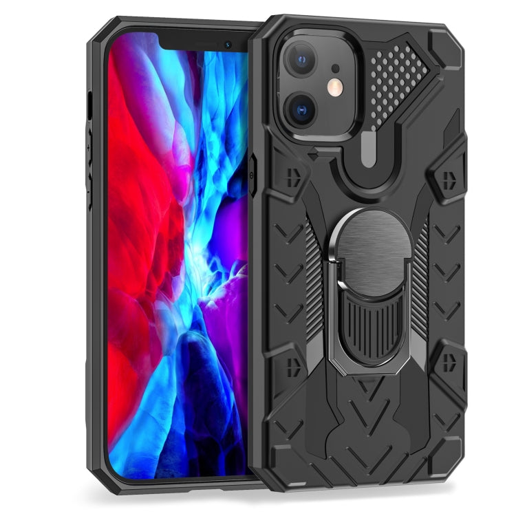 For iPhone 12 mini Iron Knight Series 2 in 1 PC + TPU Phone Case with Ring Holder