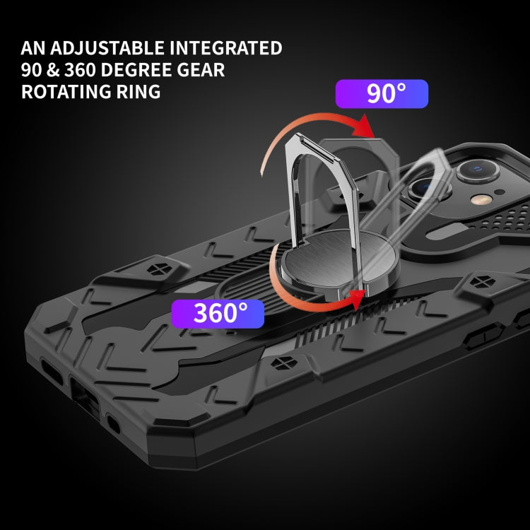For iPhone 12 mini Iron Knight Series 2 in 1 PC + TPU Phone Case with Ring Holder