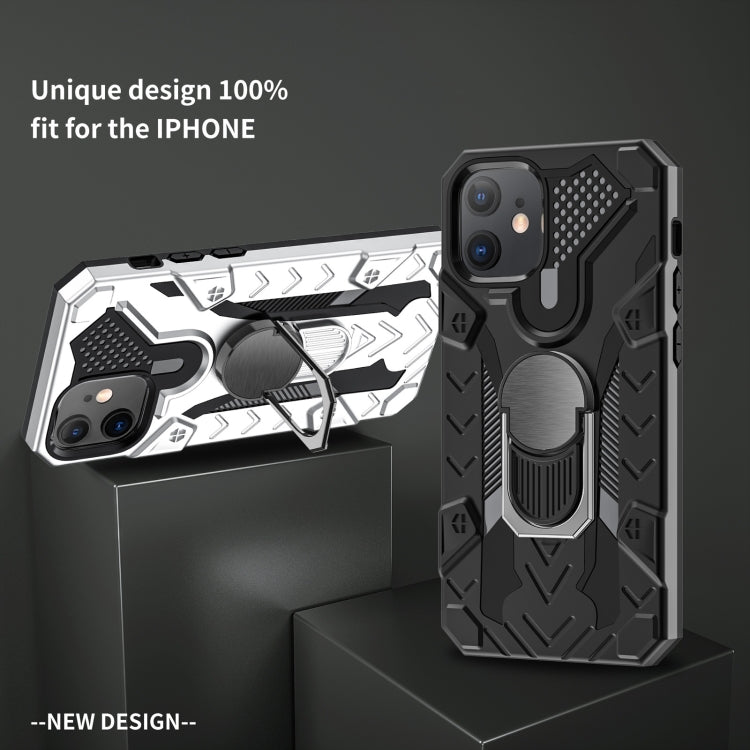 For iPhone 12 mini Iron Knight Series 2 in 1 PC + TPU Phone Case with Ring Holder