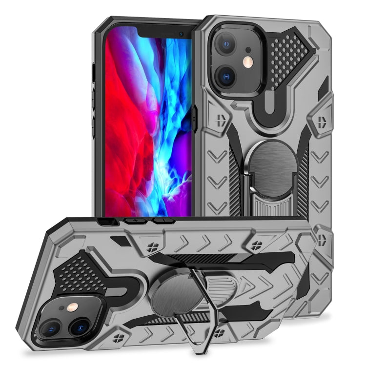 For iPhone 12 mini Iron Knight Series 2 in 1 PC + TPU Phone Case with Ring Holder
