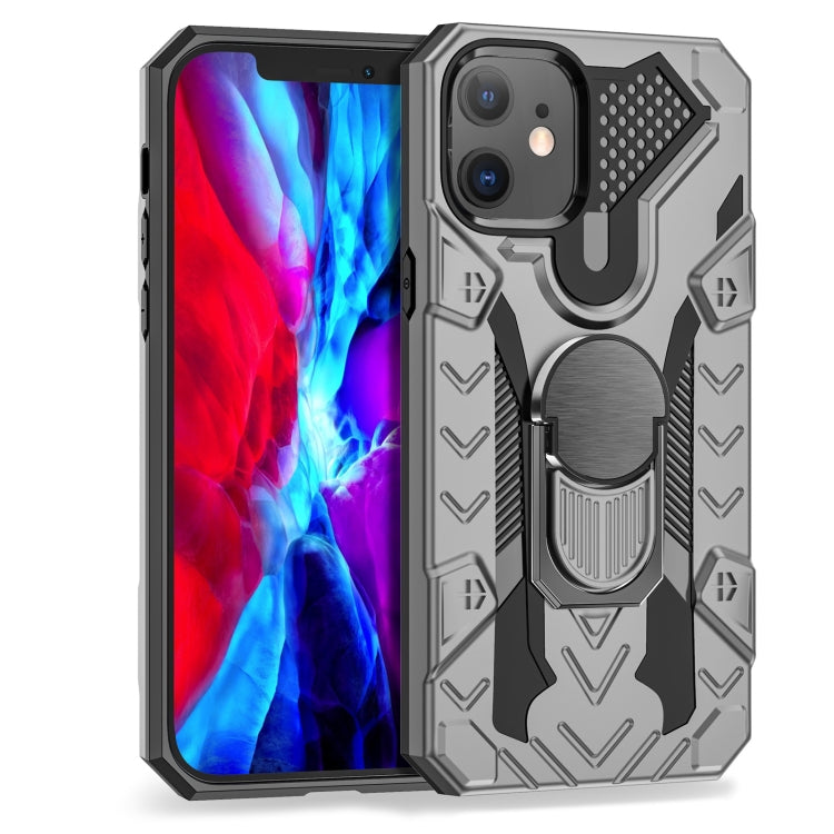 For iPhone 12 mini Iron Knight Series 2 in 1 PC + TPU Phone Case with Ring Holder