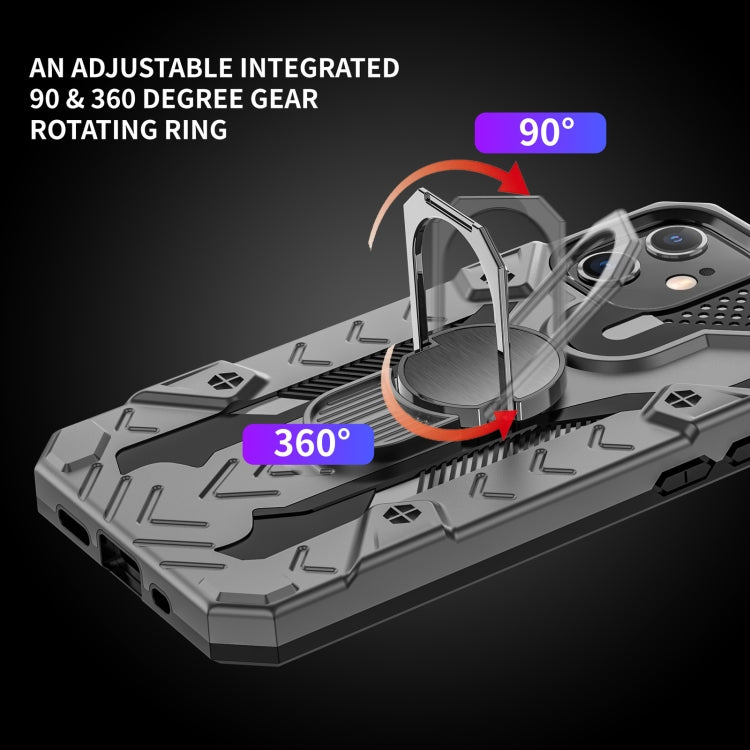 For iPhone 12 mini Iron Knight Series 2 in 1 PC + TPU Phone Case with Ring Holder