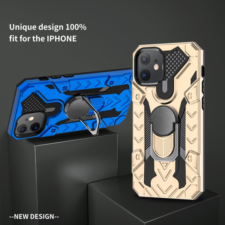 For iPhone 12 mini Iron Knight Series 2 in 1 PC + TPU Phone Case with Ring Holder