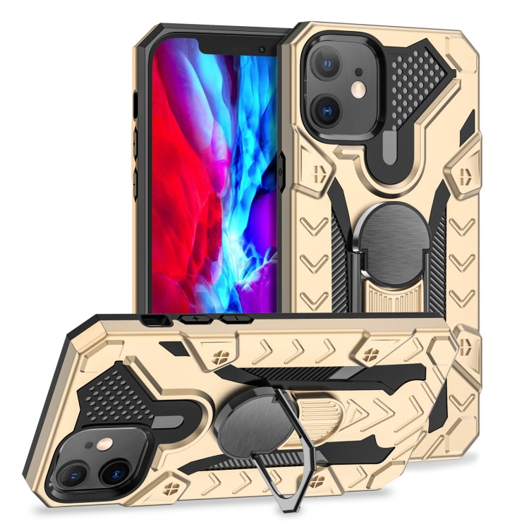 For iPhone 12 mini Iron Knight Series 2 in 1 PC + TPU Phone Case with Ring Holder