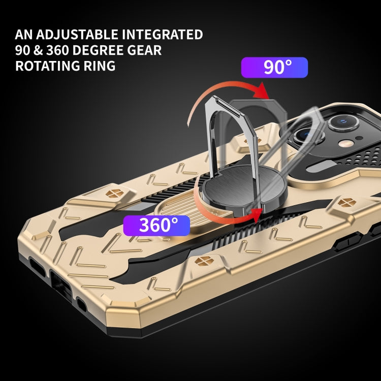 For iPhone 12 mini Iron Knight Series 2 in 1 PC + TPU Phone Case with Ring Holder