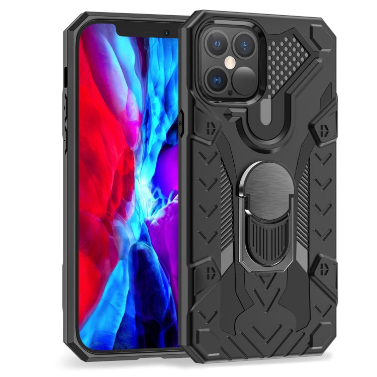 For iPhone 12 / 12 Pro Iron Knight Series 2 in 1 PC + TPU Phone Case with Ring Holder