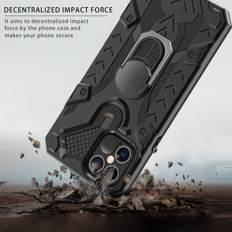 For iPhone 12 / 12 Pro Iron Knight Series 2 in 1 PC + TPU Phone Case with Ring Holder