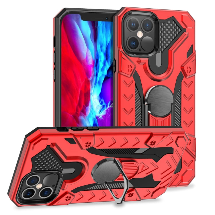 For iPhone 12 / 12 Pro Iron Knight Series 2 in 1 PC + TPU Phone Case with Ring Holder