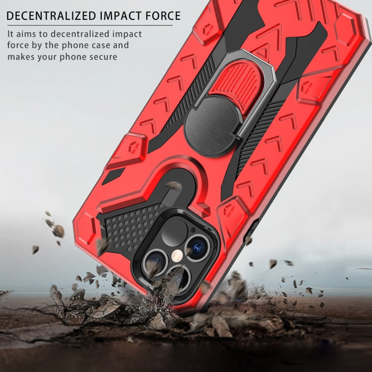 For iPhone 12 / 12 Pro Iron Knight Series 2 in 1 PC + TPU Phone Case with Ring Holder