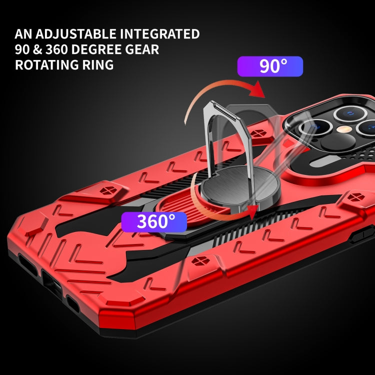 For iPhone 12 / 12 Pro Iron Knight Series 2 in 1 PC + TPU Phone Case with Ring Holder