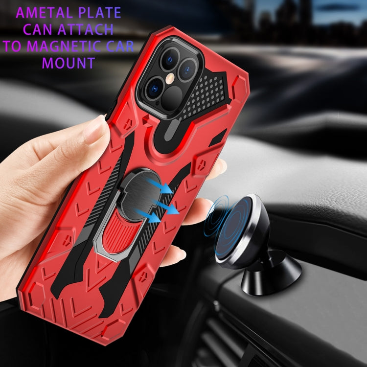 For iPhone 12 / 12 Pro Iron Knight Series 2 in 1 PC + TPU Phone Case with Ring Holder