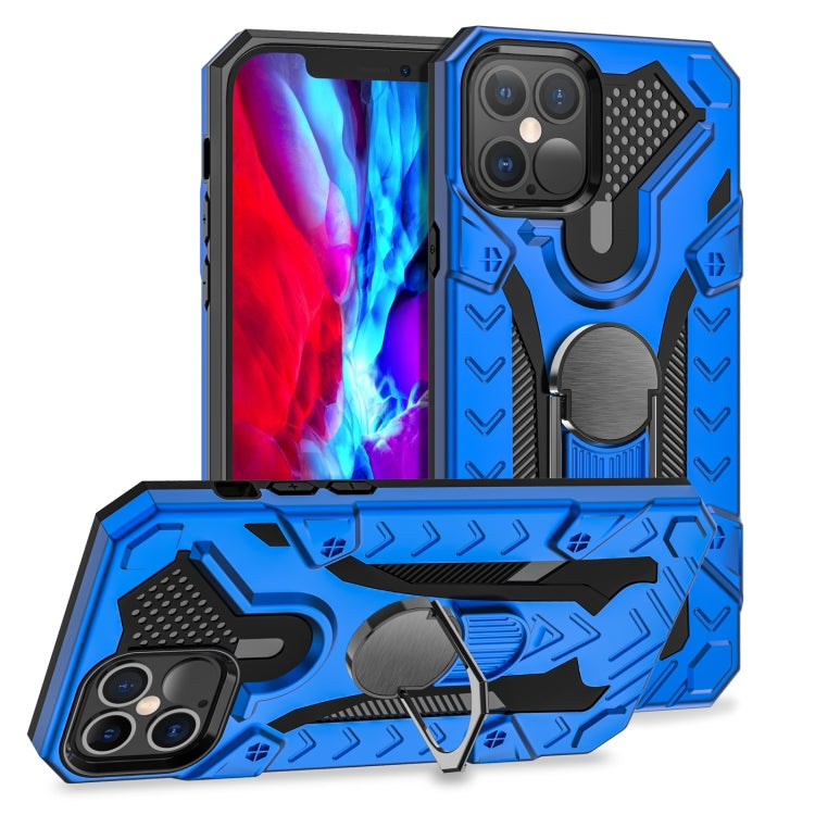 For iPhone 12 / 12 Pro Iron Knight Series 2 in 1 PC + TPU Phone Case with Ring Holder