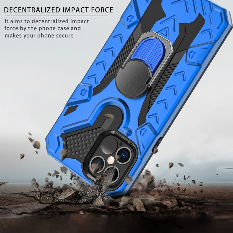 For iPhone 12 / 12 Pro Iron Knight Series 2 in 1 PC + TPU Phone Case with Ring Holder