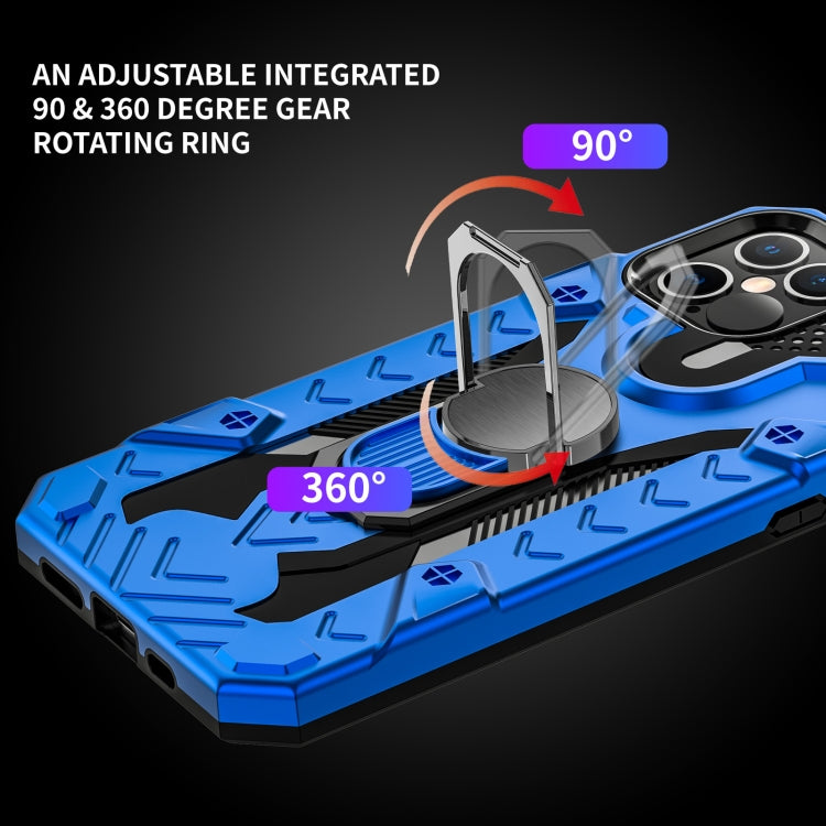 For iPhone 12 / 12 Pro Iron Knight Series 2 in 1 PC + TPU Phone Case with Ring Holder