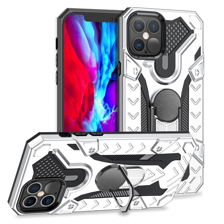 For iPhone 12 / 12 Pro Iron Knight Series 2 in 1 PC + TPU Phone Case with Ring Holder