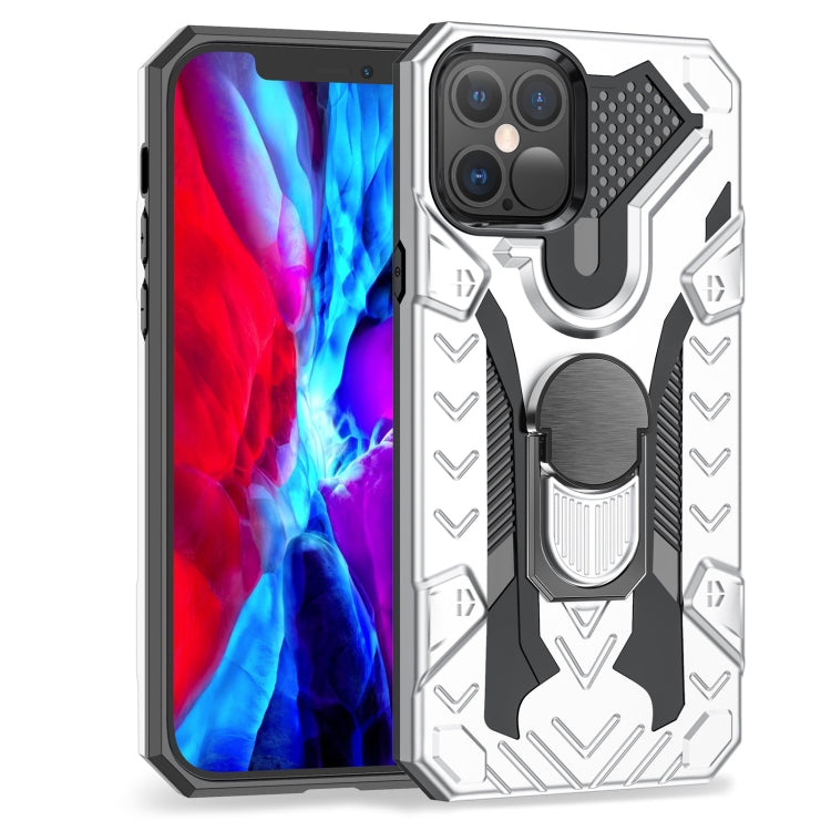 For iPhone 12 / 12 Pro Iron Knight Series 2 in 1 PC + TPU Phone Case with Ring Holder