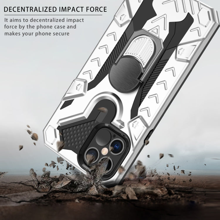 For iPhone 12 / 12 Pro Iron Knight Series 2 in 1 PC + TPU Phone Case with Ring Holder
