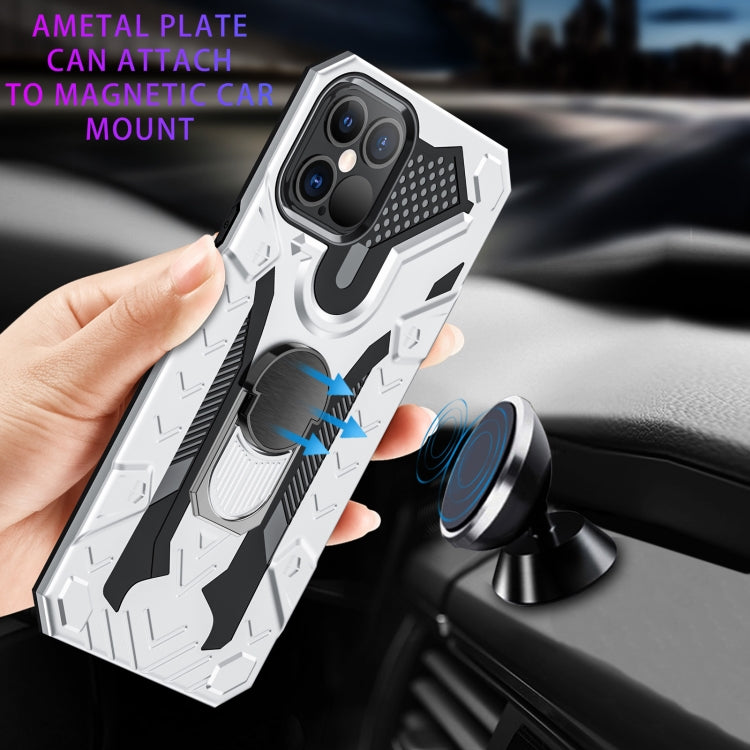 For iPhone 12 / 12 Pro Iron Knight Series 2 in 1 PC + TPU Phone Case with Ring Holder