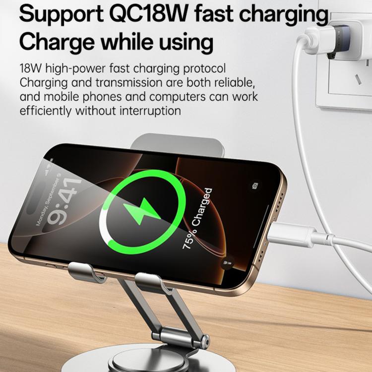 Yesido GS31 USB 3.0 Female to Type-C Male 18W Charging Adapter - Black